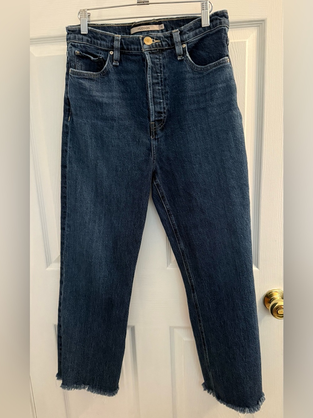 Hudson Jeans Women's Straight Dark Blue Denim